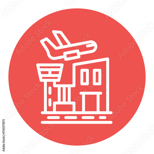 Airport Building Vector Icons