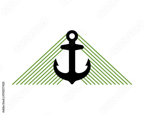 anchor icon vector illustration