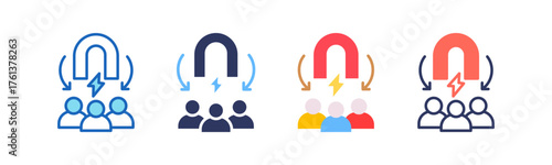 Customer Acquisition multistyle icon