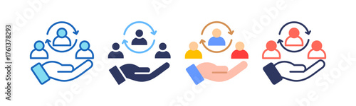 Customer Retention multistyle icon