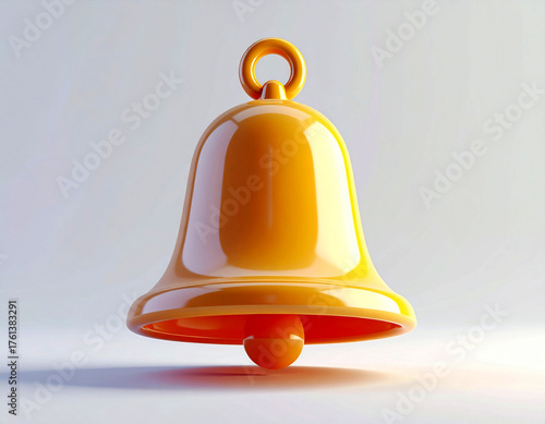 Stay alert and don't miss a thing with this bright, modern yellow notification bell icon, perfect for technology, reminders, and social media marketing campaigns