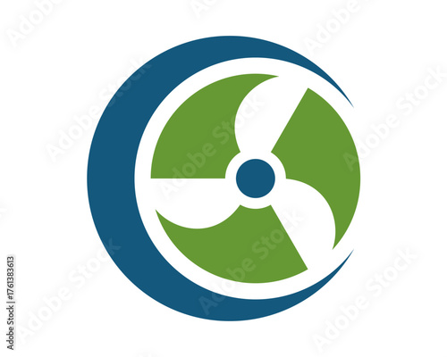 eco friendly fan icon