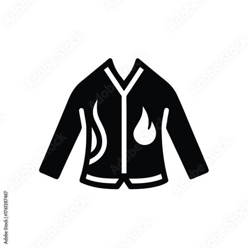 Fireproof Clothing Safety Icon