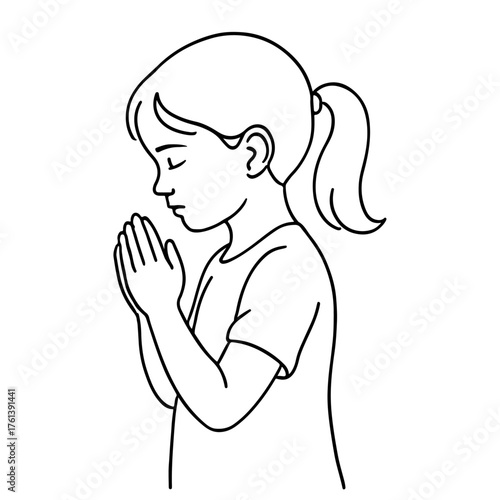 Little child praying