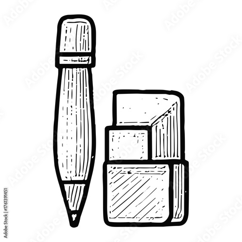 Pencil and Eraser