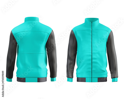 Training Jacket Mockup Transparant Background