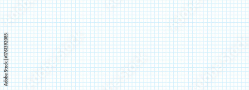 Planer page with dotted square grid. Seamless blue checkered paper pattern. Simple dash squared graph texture. Bullet journal notebook background. School math lined sheet wallpaper. Vector