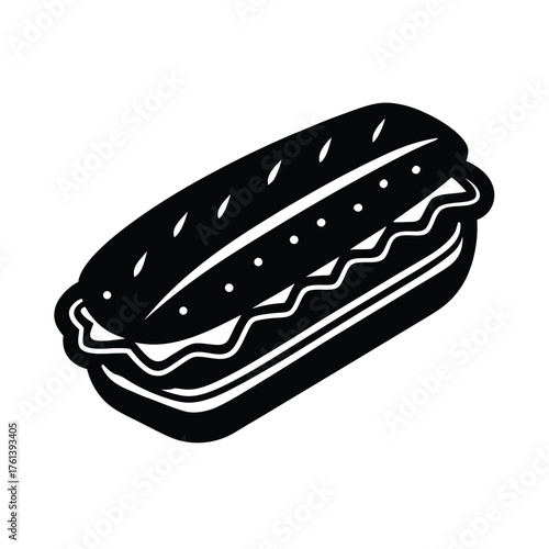Banh Mi Sandwich Vector Illustration