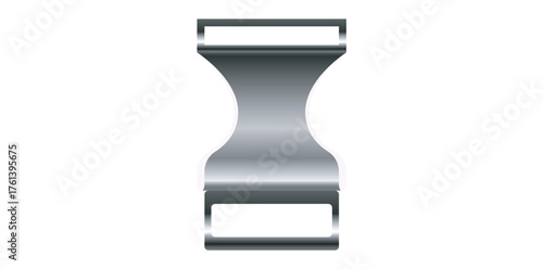 Plastic Clasp Equipment Vector Illustration.	