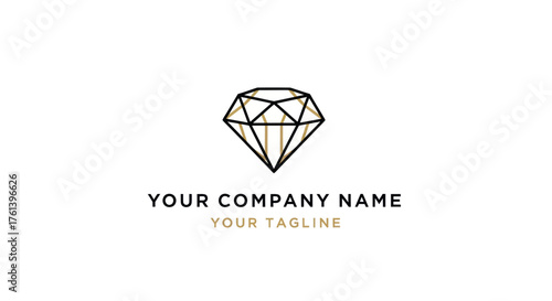 Minimalist Diamond Logo Design for Luxury Brands.