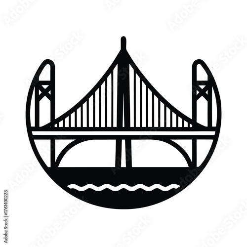 Blue Nile Bridge Icon Design