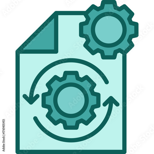 Processing Icon solid icon