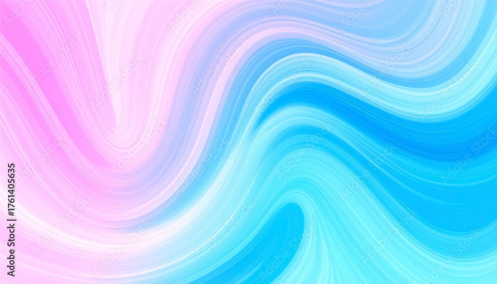 Obraz premium Abstract Vibrant Pink and Blue Swirl Wave Background