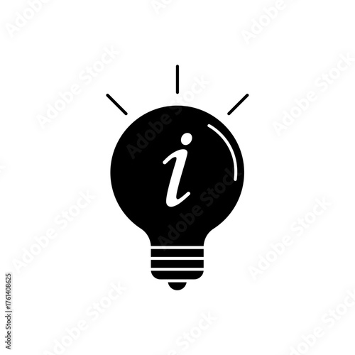 hint icon outline editable stroke line drawing eps