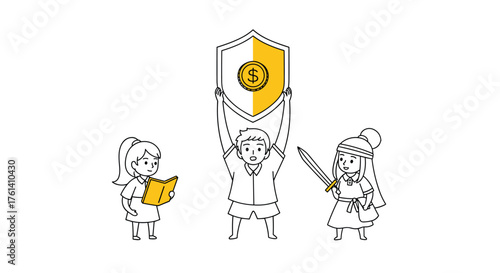 Children Defending Financial Security with Knowledge and Strength