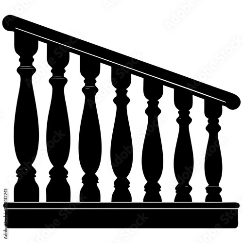 antique column isolated on white