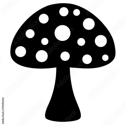 fly agaric isolated on white