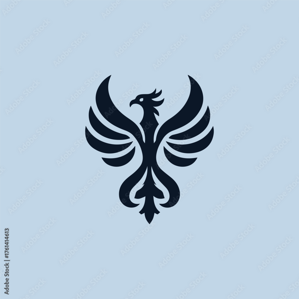 Obraz premium Heraldry Phoenix Logo
