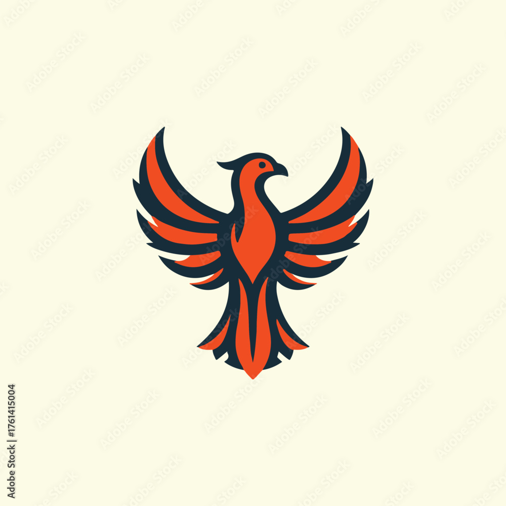 Fototapeta premium Heraldry Phoenix Logo
