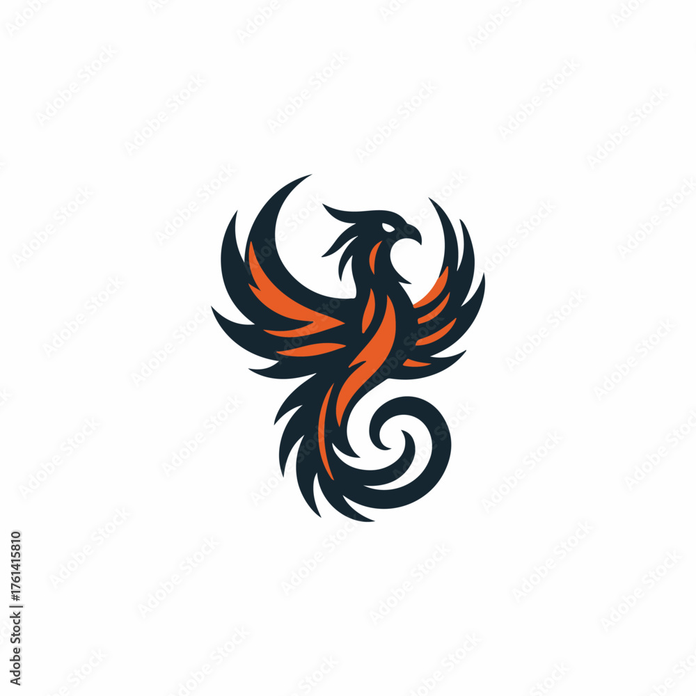 Naklejka premium Heraldry Phoenix Logo