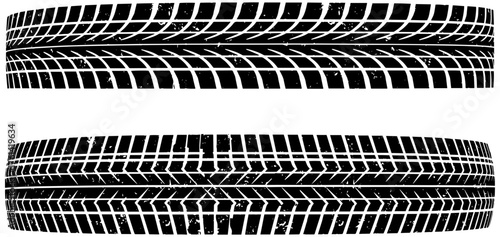Dynamic tire track patterns, perfect for automotive designs and industrial themes texture
