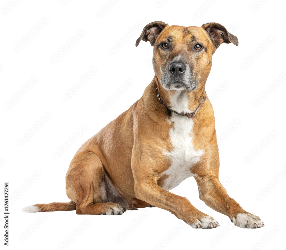 Obraz premium Playful dog portrait in canine isolated on transparent background