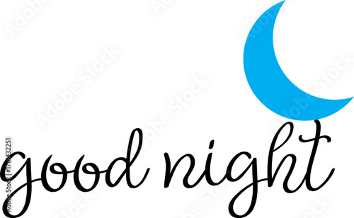 Good night typography,