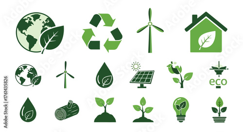 Environmental Protection Icon Set