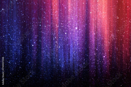 Abstract image with red and blue light streaks and glitter effect. It can be used for backgrounds, posters, or website designs.