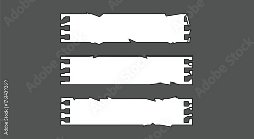 Vector banner template collection grunge style design elements