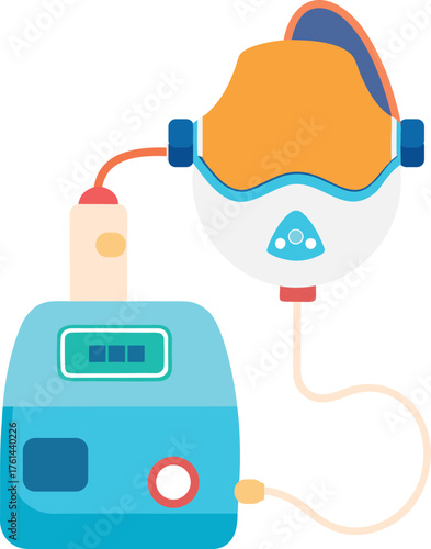 vector illustration of a nebulizer 