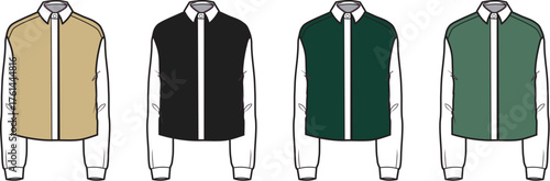 Varied Color Collared Dress Shirts A stylish selection for casual and formal wear options