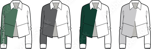 Fashionable Jacket Design Variations in Different Color Combinations Style Concepts