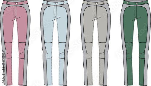 Technical Trousers in Four Colors A Fashionable and Functional Design