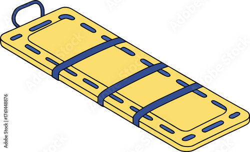 illustration of a HOSPITAL stretcher 