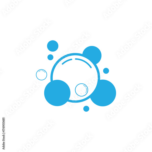 Bubble water logo and symbol design