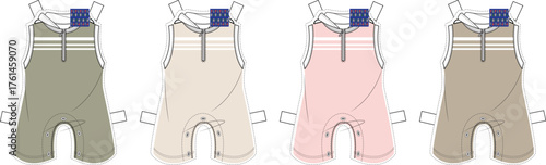 Collection of Baby Rompers in Different Colors Comfortable and Stylish Apparel