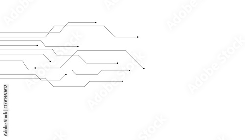 Abstract futuristic circuit board Illustration, Circuit board with various technology elements. Circuit board pattern for technology background.