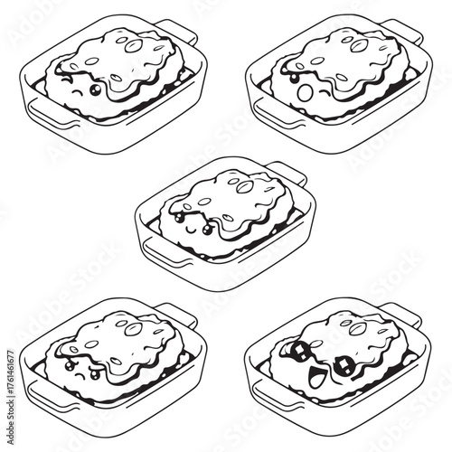 Chicken Parmigiana  Vector. Chicken Parmigiana  Vector bundle. Chicken Parmigiana  vector, illustration, lineart, clipart 