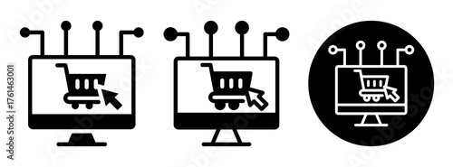 Digital Purchase Icon Collection Glyph & Mixed Style