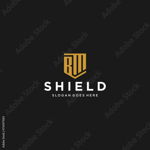BM Shield Logo Design Inspiration