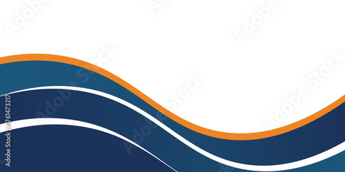 blue and orang abstract wave background. great for banner, presentation, name card, etc.