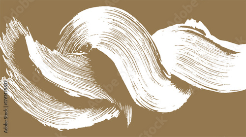 Abstract Beige Paint Brush Texture Background