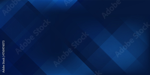 Modern dark navy blue silver abstract pattern background. Geometric shape. Line triangle angle fold polygon simple abstract modern