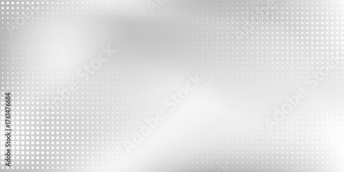 Silver rectangle foil background with metal mirror texture. Chrome gradient surface with light gloss vector abstract simple