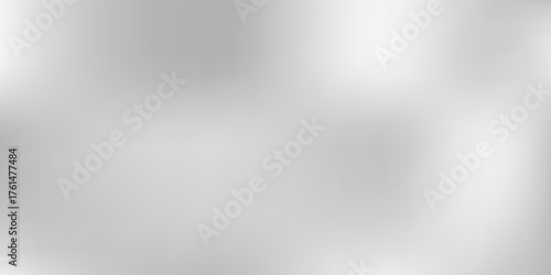 Silver abstract foil background with metal mirror texture. Chrome gradient surface with light gloss simple abstract