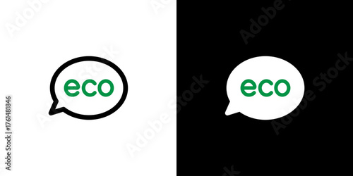 エコの吹き出しアイコン