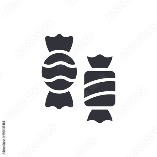 Wrapped Candies Illustration Sweet Treats Vector Icon Design