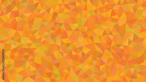 Vibrant orange polygonal pattern background for modern design projects and stylish autumn season promotions with a dynamic, geometric flair