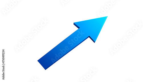 A 3D blue arrow points diagonally upward against a black background Free Download A 3D blue arrow points diagonally upward against a black background - GFXLoad